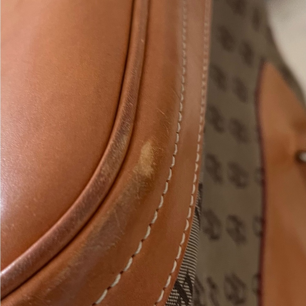 Dooney & Bourke Monogram Canvas and Leather Handbag - Picture 16 of 16